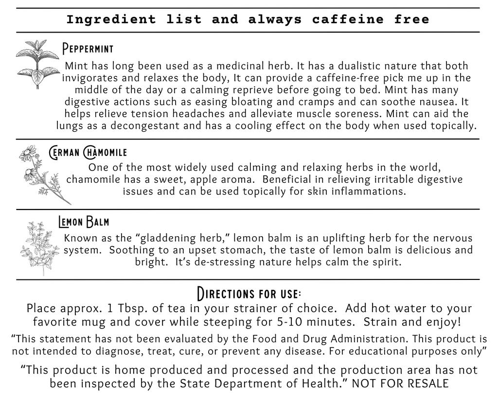 SimpliciTea Herbal Tea Blend